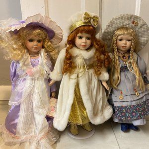 Elegant Porcelain Dolls